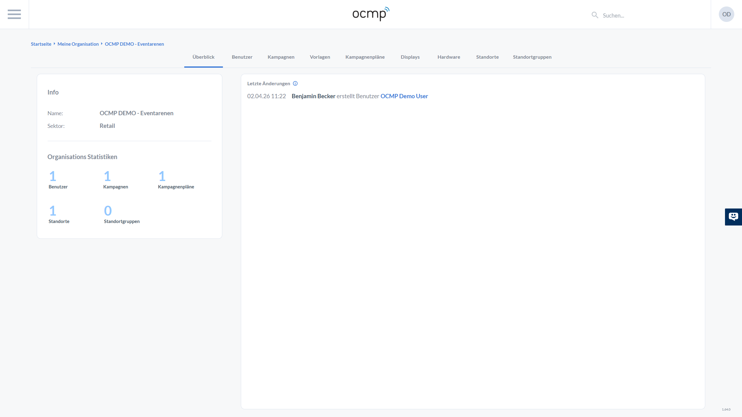 Organisation Übersicht