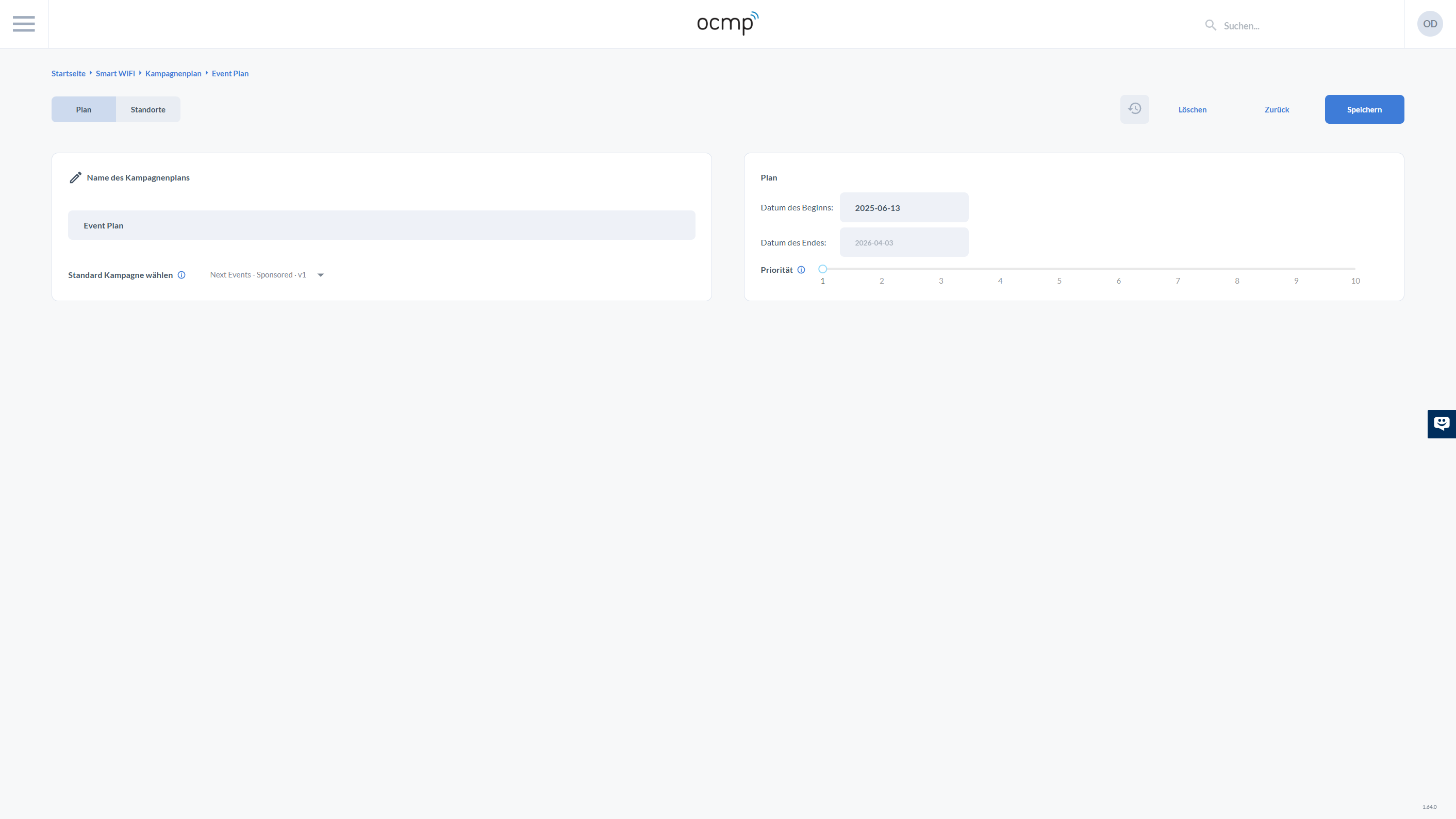 Kampagnenplan Detail